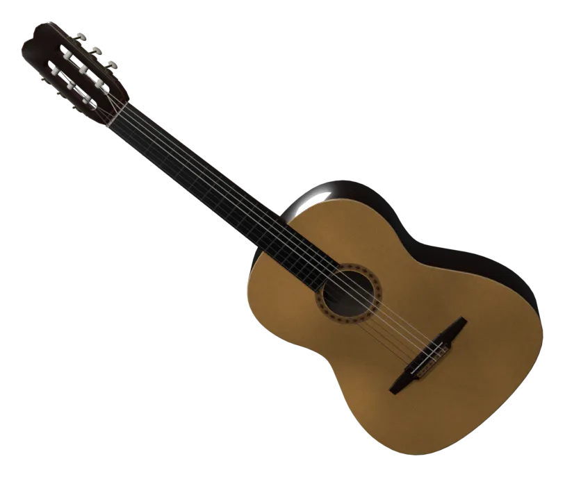 A classical guitar